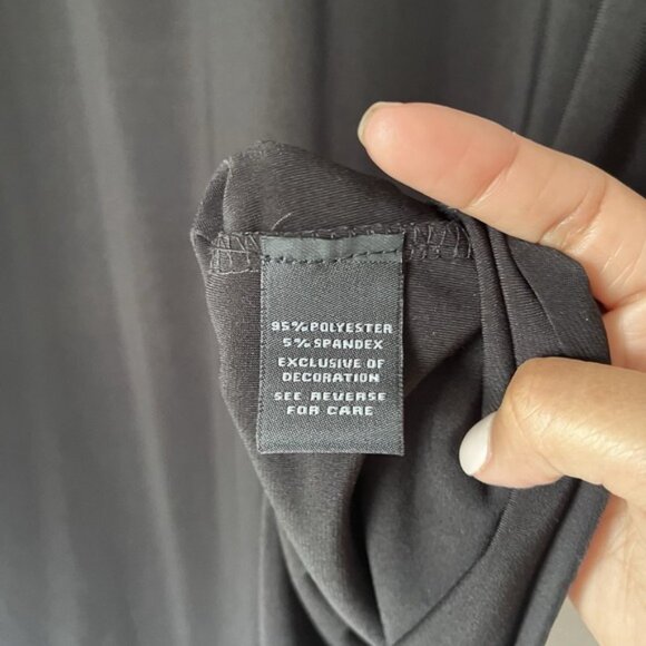 MSK Women's‎ Black Bell Sleeve Lace Formal Mid Dress Medium Loose Fit Wedding - Picture 3 of 7